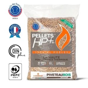 Französische Holzpellets Piveteau HP+ – Palette 1080kg (72 Säcke)