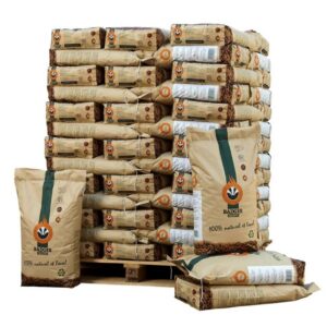 Natürliche Holzpellets Badger Pellets – Palette 990kg (66 Säcke)